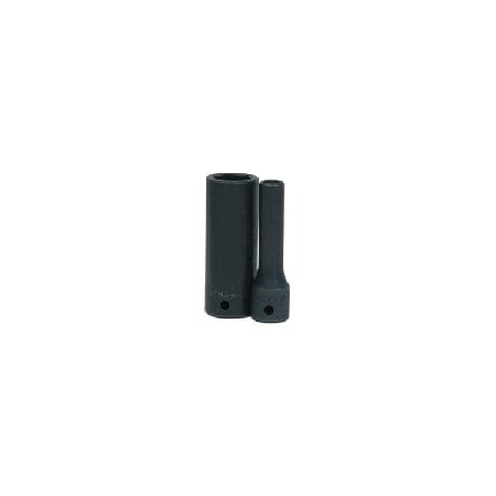 Williams Metric Impact Socket, 1/2in. Drive, Type: Deep Socket, Style: 6-Point, Size: 24mm, Lngth: 3-1/2in. JHW37724